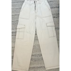 Madden NYC Skater Pants Wide Leg - Medium Size 7-9 - Color ECRU - Cream - NWT